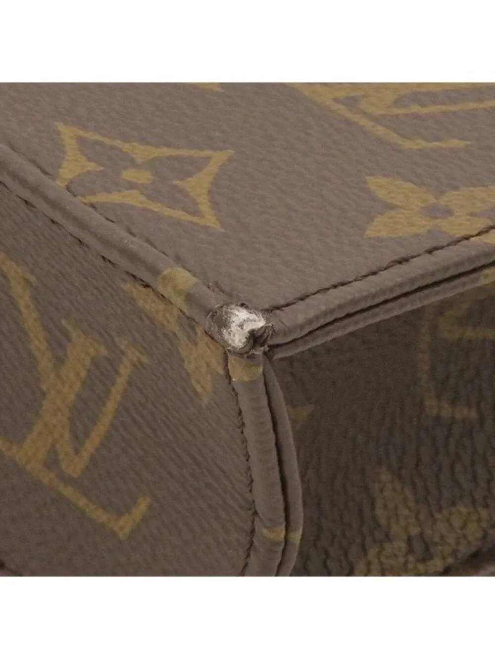 Louis Vuitton Bag Petite Sac Plat Monogram Canvas Gold Handbag